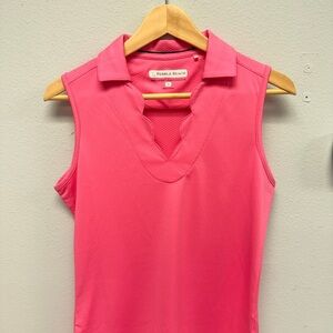 Pebble Beach Women's Vibrant Pink Sleeveless Blouse